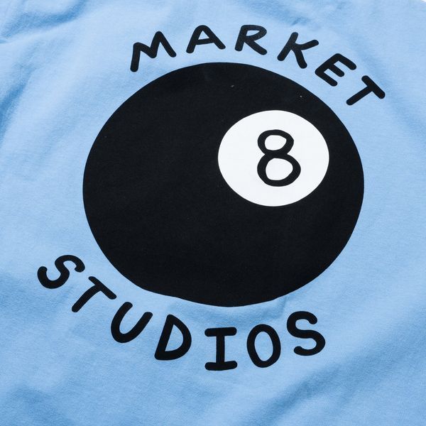 Футболка Market EIGHT BALL T-SHIRT blue MKT26Q1-SS0597-00064 фото