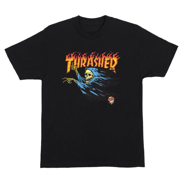 Футболка Thrasher O'Brien Reaper S/S Regular T-Shirt Mens Black 4984738 фото