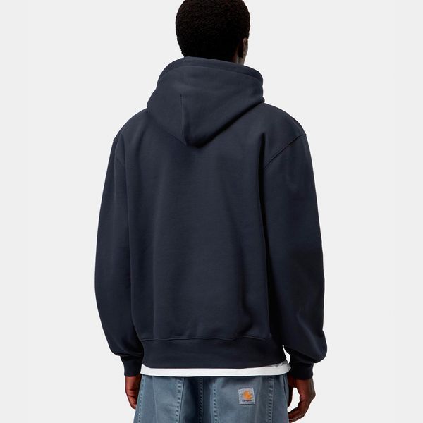Худі Carhartt WIP HOODED CARHARTT SWEAT dark navy / dark scarab I030547.3Z0XX фото