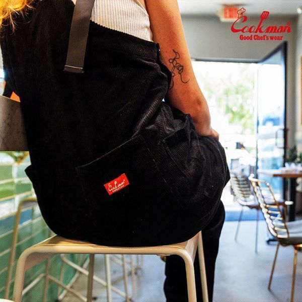 Комбінезон Cookman FISHERMANS BIB OVERALL corduroy black 231-33827-18 фото