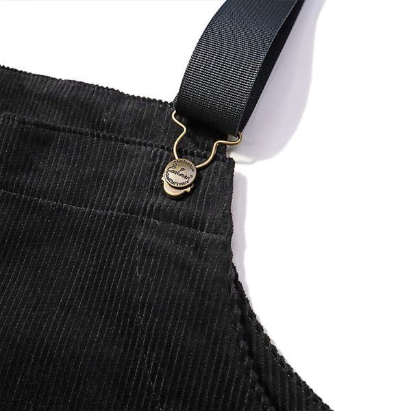 Комбінезон Cookman FISHERMANS BIB OVERALL corduroy black 231-33827-18 фото