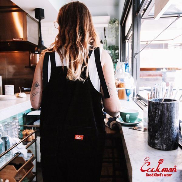 Комбінезон Cookman FISHERMANS BIB OVERALL corduroy black 231-33827-18 фото