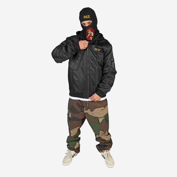 Куртка DGK GUERRERO HOODED BOMBER JACKET black cjh-1066-004 фото