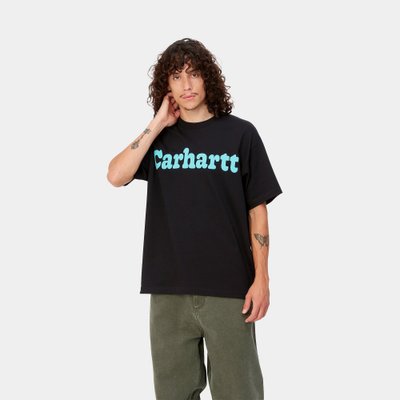 Футболка Carhartt S/S Bubbles T-Shirt Black / Turquoise I032421 фото