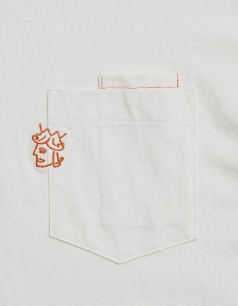 Футболка Victoria Hk DOUBLE POCKET LOGO TEE white 224-108-WHITE фото