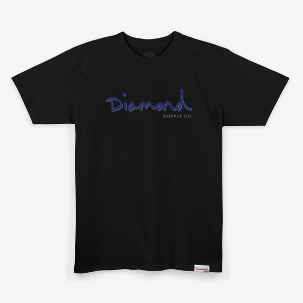 Футболка Diamond OUTLINE TEE BLACK C23DMPA009-BLK фото