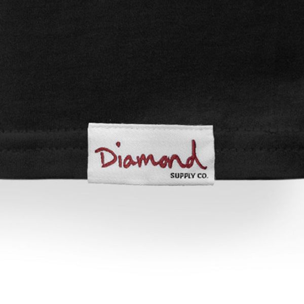 Футболка Diamond OUTLINE TEE BLACK C23DMPA009-BLK фото