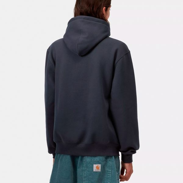 Худі Carhartt WIP HOODED CARHARTT SWEAT Deep Night / Gentle Green I030547.3PLXX фото