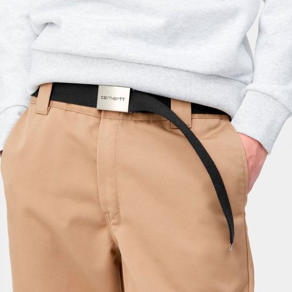 Ремінь Carhartt WIP CLIP BELT CHROME black I019176.89XX фото