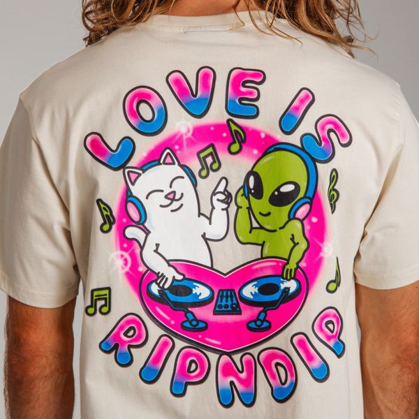 Футболка Ripndip LOVE IS RIPNDIP TEE Natural RNDFAL24158 фото