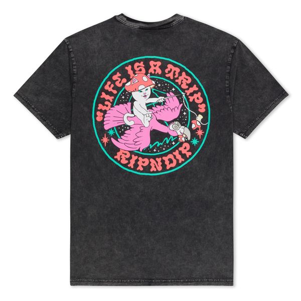 Футболка Ripndip TAKE A TRIP TEE black wash RNDFAL24163 фото