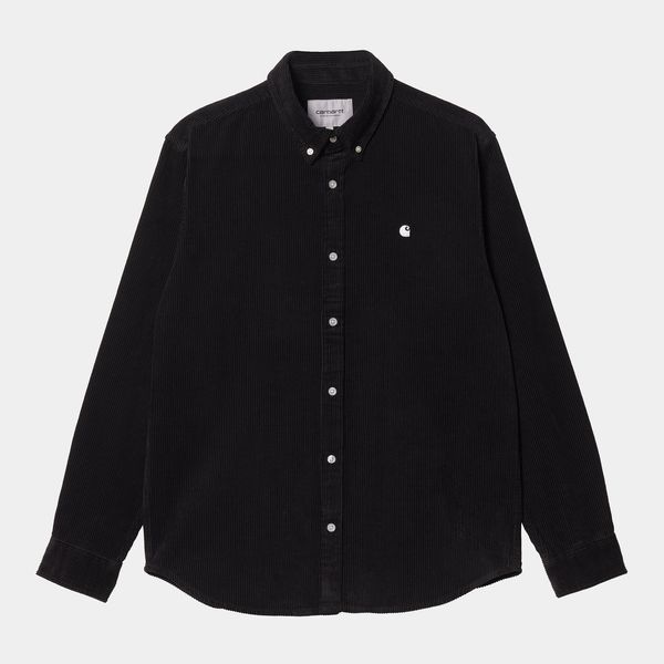 Сорочка Carhartt L/S Madison Cord Shirt Black / Wax I029958 фото