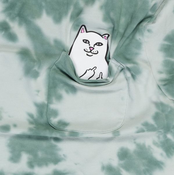 Футболка Ripndip LORD NERMAL POCKET TEE Olive Green Tie Dye RNDSUM24157 фото