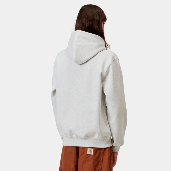 Худі Carhartt WIP HOODED CARHARTT SWEAT Ash Heather / Cozy Purple I030547.3PNXX фото