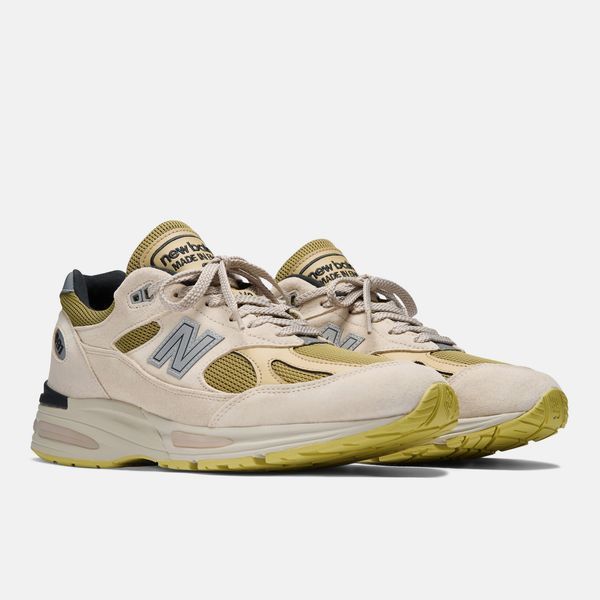 Кросівки New Balance 991V2 MADE IN UK white, beige U991PW2 фото