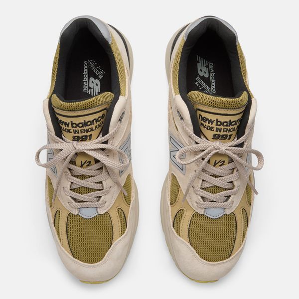 Кросівки New Balance 991V2 MADE IN UK white, beige U991PW2 фото