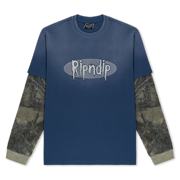 Лонгслів Ripndip SIC DOUBLE LONG SLEEVE Slate / Camo RNDSUM26103 фото