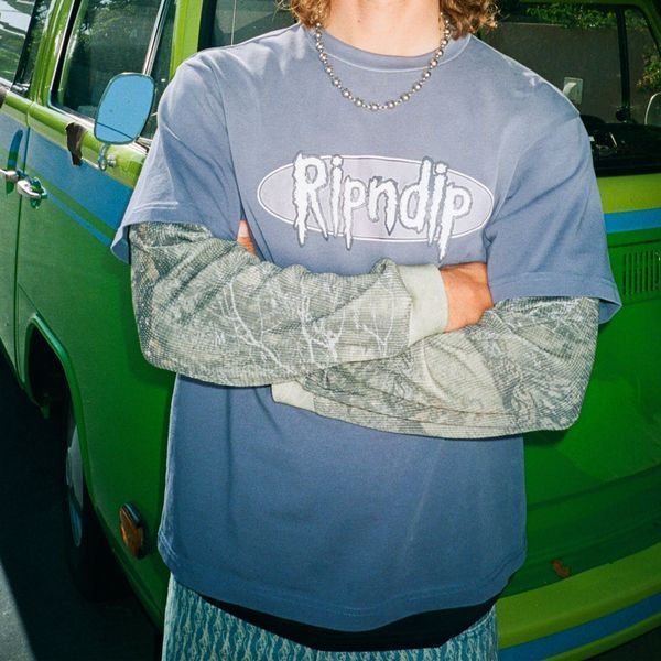 Лонгслів Ripndip SIC DOUBLE LONG SLEEVE Slate / Camo RNDSUM26103 фото