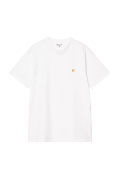 Футболка Carhartt WIP S/S CHASE T-SHIRT white/gold I026391.00RXX фото