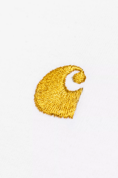 Футболка Carhartt WIP S/S CHASE T-SHIRT white/gold I026391.00RXX фото