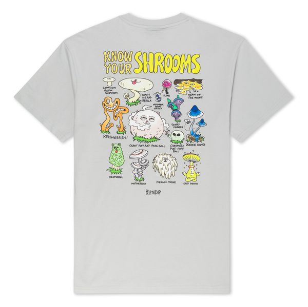 Футболка Ripndip KNOW UR SHROOMS TEE Grey (RNDSPR24161) RNDSPR24161 фото