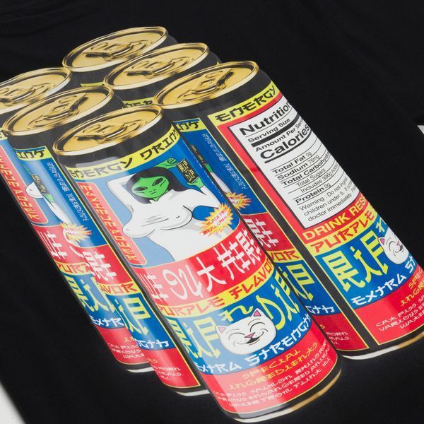 Футболка Ripndip NERMS CANS TEE Black RNDSPR25143 фото