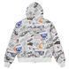 Худі SSSTUFFF NEWSPAPER HOODIE white FW26-HOD05-wht фото 2