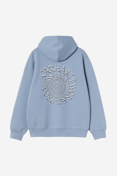 Худі Carhartt WIP HOODED SPIRAL SWEAT gentle blue I036376.3HXXX фото