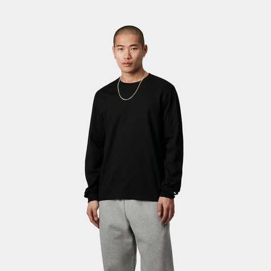 Придбати Лонгслів Carhartt WIP L/S BASE T-SHIRT black/white