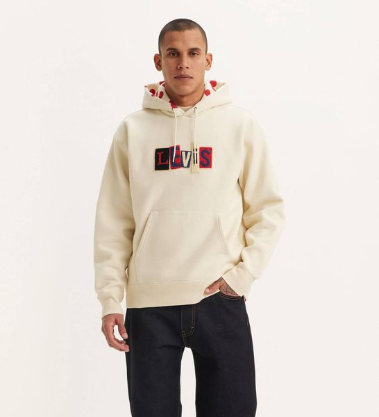 Худі Levi's Skateboarding SKATE HOODED SWEATSHIRT ANGORA dots cre A1008;0014 фото