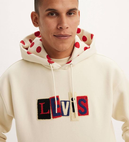 Худі Levi's Skateboarding SKATE HOODED SWEATSHIRT ANGORA dots cre A1008;0014 фото