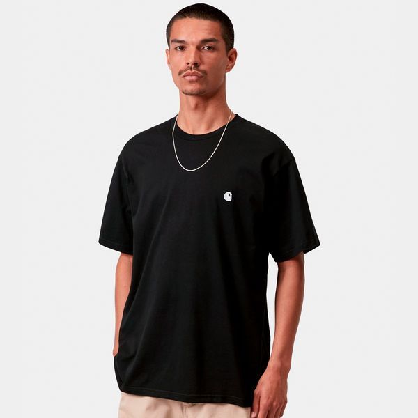 Футболка Carhartt WIP S/S MADISON T-SHIRT black / white I033000.0D2XX фото