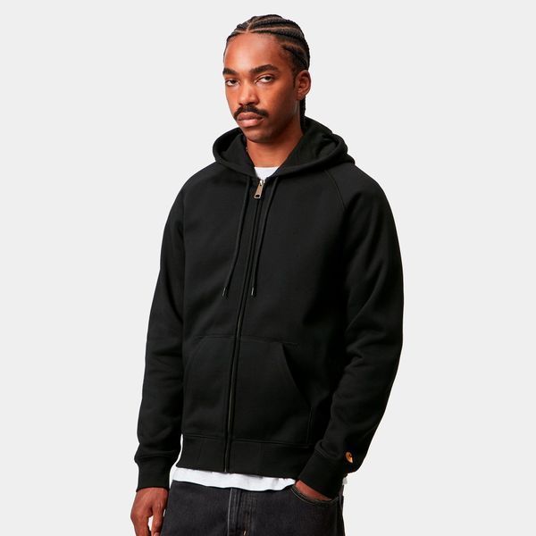 Худі Carhartt WIP HOODED CHASE JACKET black/gold I033664.00FXX фото