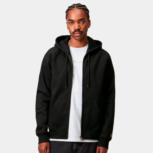 Худі Carhartt WIP HOODED CHASE JACKET black/gold I033664.00FXX фото