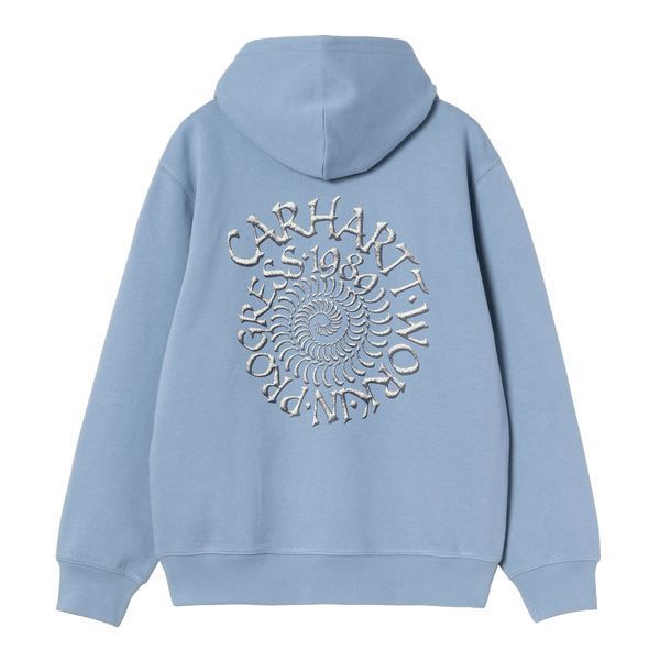 Худі Carhartt WIP HOODED SPIRAL SWEAT gentle blue I036376.3HXXX фото