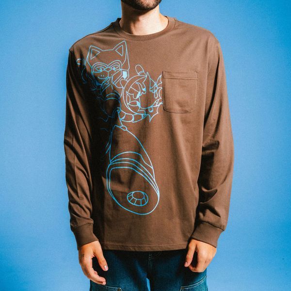 Лонгслів Ripndip ROKKUNERM LS dusty brown RNDFALL26124 фото