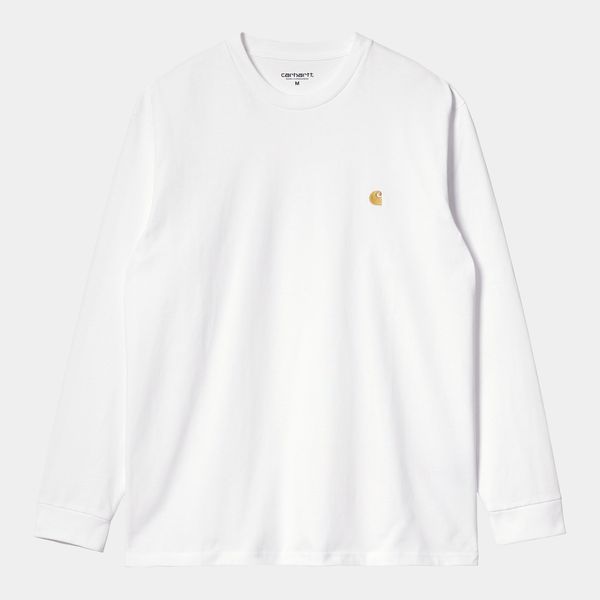 Лонгслів Carhartt L/S Chase T-Shirt White / Gold I026392 фото