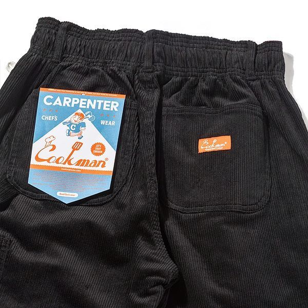 Штани Cookman CARPENTER&rsquo;S PANTS corduroy black 231-53824-18 фото