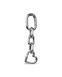 Брелок Карабін SYCH HEART_CARABINER silver AC-005-HRT фото 1