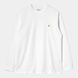 Лонгслів Carhartt L/S Chase T-Shirt White / Gold I026392 фото 3