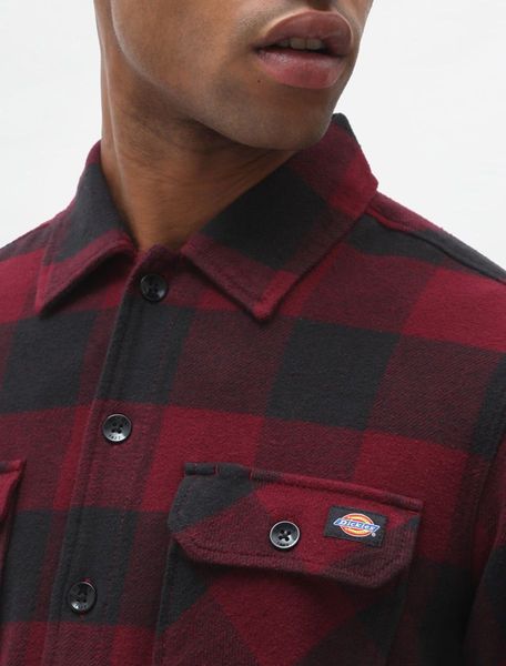 Сорочка Dickies NEW SACRAMENTO SHIRT maroon DK0A4XDZMR01 фото