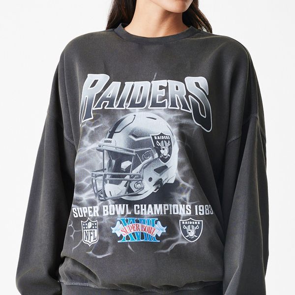 Світшот New Era NFL BOXY WASHED CREW LASRAI W grey 60758759-NE фото