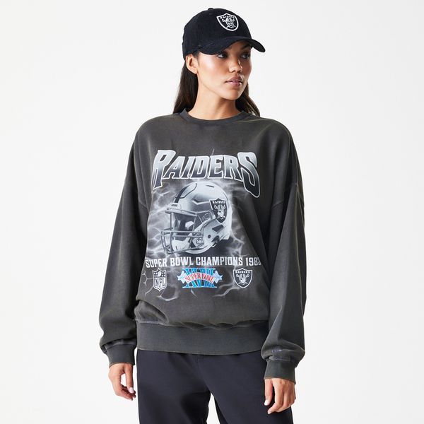 Світшот New Era NFL BOXY WASHED CREW LASRAI W grey 60758759-NE фото