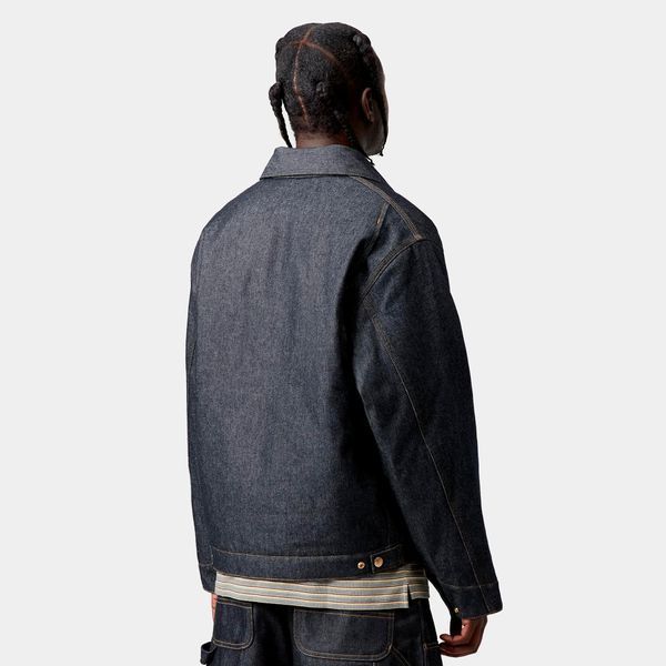 Куртка Carhartt WIP OG DETROIT JACKET blue rigid I036259.0101 фото