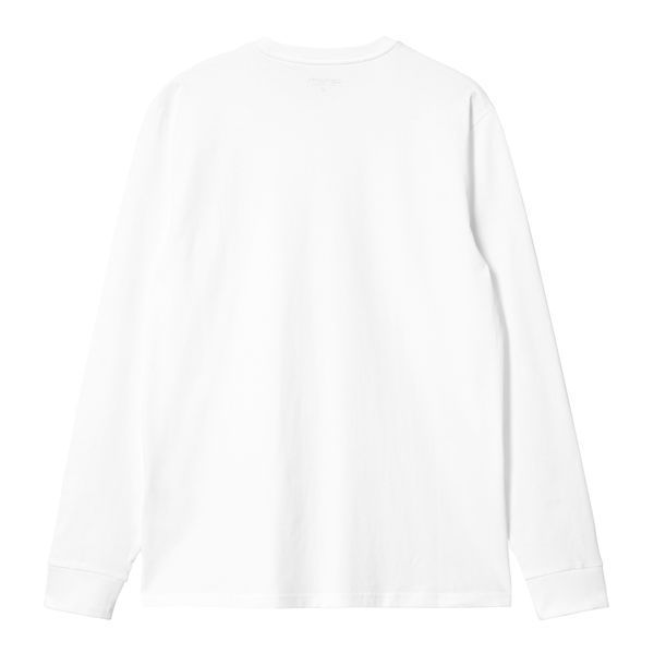 Лонгслів Carhartt WIP L/S POCKET T-SHIRT white I030437.02XX фото