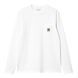 Лонгслів Carhartt WIP L/S POCKET T-SHIRT white I030437.02XX фото 1