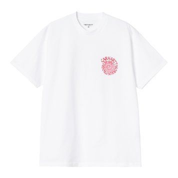 Футболка Carhartt WIP S/S SPIRALS T-SHIRT white I036264.02XX фото