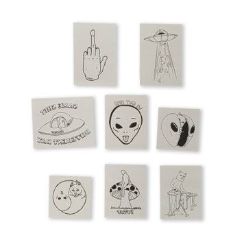 Набір Тимчасових Тату Ripndip WE OUT HERE TATTOO SHEET Black RNDSUM24232 фото