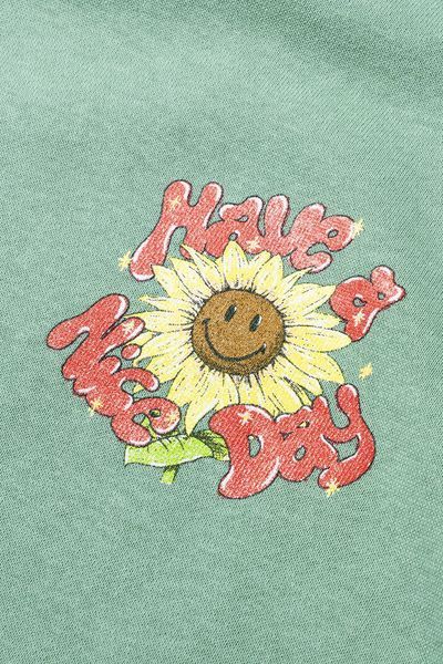 Худі Market SMILEY SUNFLOWER HOODIE green 26Q2-HD0650-00110 фото