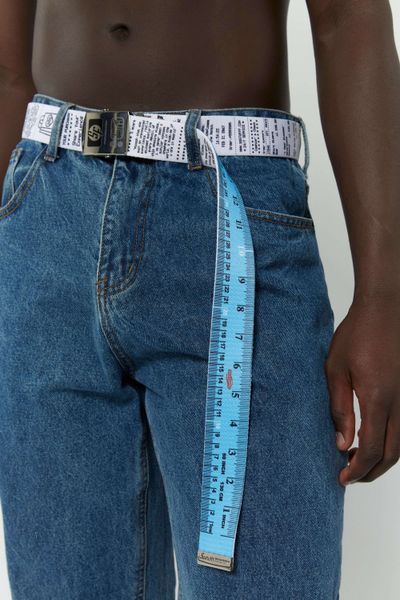 Ремінь SSSTUFFF REVERSIBLE METER/TICKET BELT blue SS25-BLT02 фото